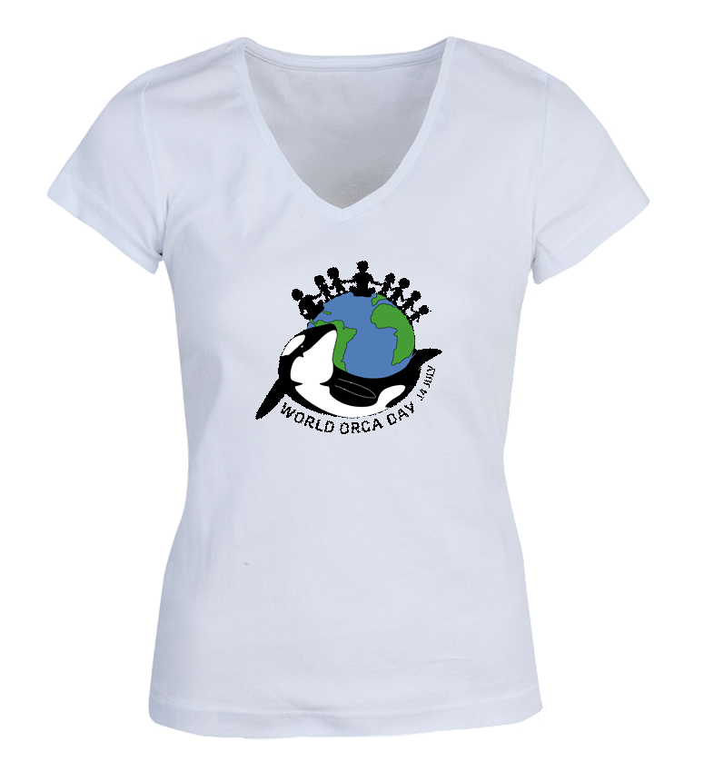 World Orca Day 14 July woman t-shirt by Ecojoia